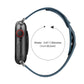 Frerndorf | Gewebtes Armband für Apple Watch Ultra 49mm&Watch Ultra 2 49mm / Series 9&8&7 45mm / SE 3&SE 2&6&SE&5&4 44mm / 3&2&1 42mm (Blau)