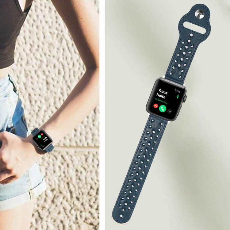 Frerndorf | Gewebtes Armband für Apple Watch Ultra 49mm&Watch Ultra 2 49mm / Series 9&8&7 45mm / SE 3&SE 2&6&SE&5&4 44mm / 3&2&1 42mm (Blau)