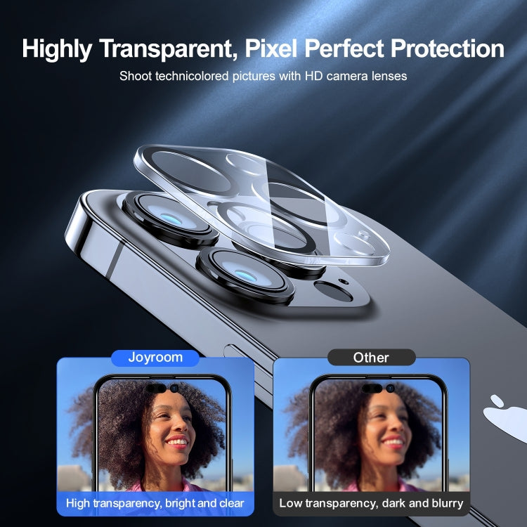 Frendorf | Für iPhone 14 / 14 Plus JOYROOM Diamond Mirror Serie Objektiv Schutzfolie Gem Edition