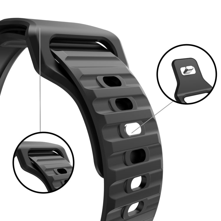 Frerndorf | Waves Silikon Uhrband Für Apple Watch Series 9&8&7 41mm / SE 3&SE 2&6&SE&5&4 40mm / 3&2&1 38mm (Grün)