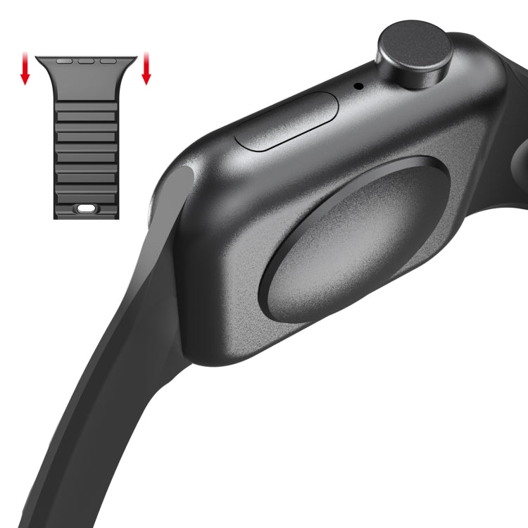 Frerndorf | Waves Silikon Uhrband Für Apple Watch Series 9&8&7 41mm / SE 3&SE 2&6&SE&5&4 40mm / 3&2&1 38mm (Grün)