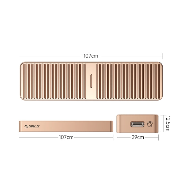 Frendorf | ORICO M221C3-RG M.2 NGFF 6Gbps SSD Gehäuse (Gold)
