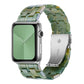 Frendorf | Fünf-Perlen-Harz-Uhrenarmband für Apple Watch Series 9&8&7 41mm / SE 3&SE 2&6&SE&5&4 40mm / 3&2&1 38mm (Aurora Grün)