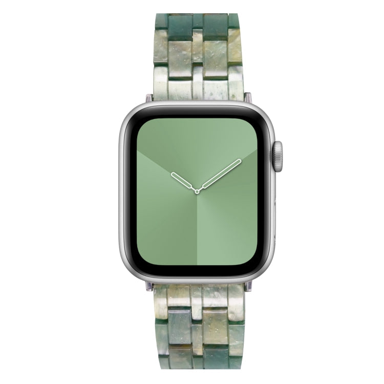 Frendorf | Fünf-Perlen-Harz-Uhrenarmband für Apple Watch Series 9&8&7 41mm / SE 3&SE 2&6&SE&5&4 40mm / 3&2&1 38mm (Aurora Grün)