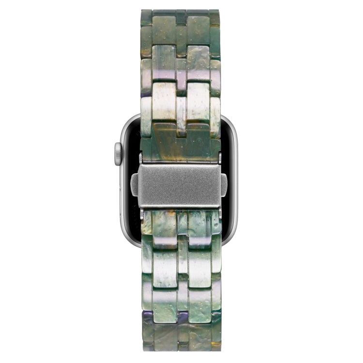 Frendorf | Fünf-Perlen-Harz-Uhrenarmband für Apple Watch Series 9&8&7 41mm / SE 3&SE 2&6&SE&5&4 40mm / 3&2&1 38mm (Aurora Grün)