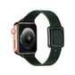 Frerndorf | Magnetisches schwarzes quadratisches Schnallen-Uhrenarmband für Apple Watch Series 9&8&7 41mm / SE 3&SE 2&6&SE&5&4 40mm / 3&2&1 38mm (Fir Green)