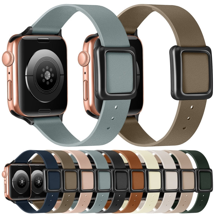 Frerndorf | Magnetisches schwarzes quadratisches Schnallen-Uhrenarmband für Apple Watch Series 9&8&7 41mm / SE 3&SE 2&6&SE&5&4 40mm / 3&2&1 38mm (Fir Green)