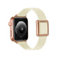 Frerndorf | Magnetische Roségoldene Quadratische Schnallen-Uhrenarmband Für Apple Watch Series 9&8&7 41mm / SE 3&SE 2&6&SE&5&4 40mm / 3&2&1 38mm(Beige)