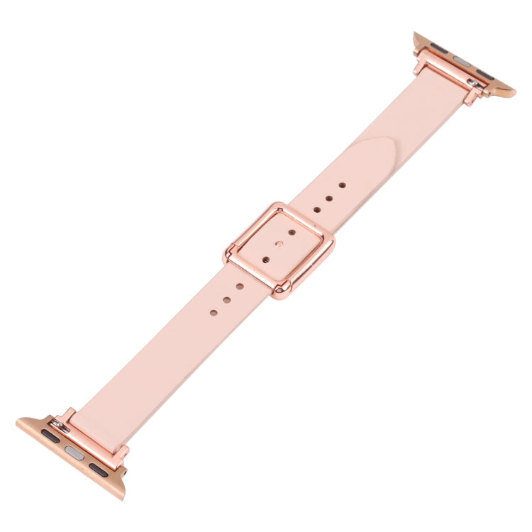 Frerndorf | Magnetische Roségoldene Quadratische Schnallen-Uhrenarmband Für Apple Watch Series 9&8&7 41mm / SE 3&SE 2&6&SE&5&4 40mm / 3&2&1 38mm(Beige)