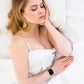 Frerndorf | Magnetische Roségold Quadratische Schnalle Uhrenarmband Für Apple Watch Series 9&8&7 41mm / SE 3&SE 2&6&SE&5&4 40mm / 3&2&1 38mm (Schwarz)