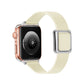 Frerndorf | Magnetische Silberne Quadratische Schnallen-Uhrenarmband Für Apple Watch Series 9&8&7 41mm / SE 3&SE 2&6&SE&5&4 40mm / 3&2&1 38mm(Beige)