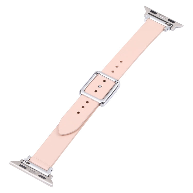 Frerndorf | Magnetische Silberne Quadratische Schnallen-Uhrenarmband Für Apple Watch Series 9&8&7 41mm / SE 3&SE 2&6&SE&5&4 40mm / 3&2&1 38mm(Beige)