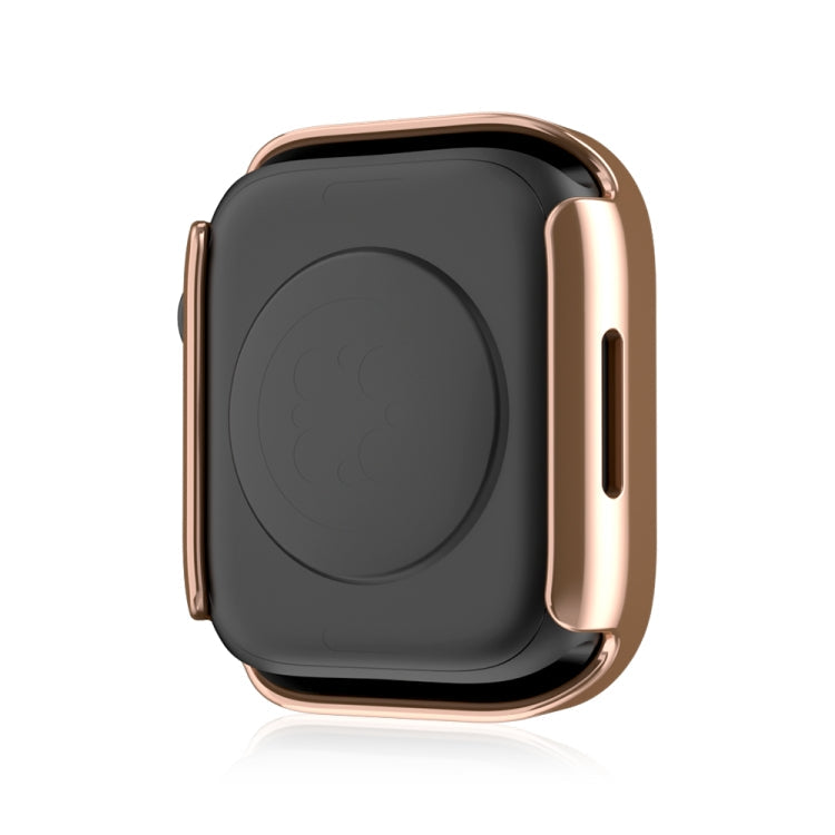 Frerndorf | Life Waterproof 2 in 1 PC Rahmen + Hartglas Schutzhülle für Apple Watch Series 9 / 8 / 7 45mm (Roségold)