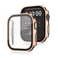 Frerndorf | Life Waterproof 2 in 1 PC Rahmen + Gehärtetes Glas Schutzhülle Für Apple Watch Series 9 / 8 / 7 41mm (Roségold)