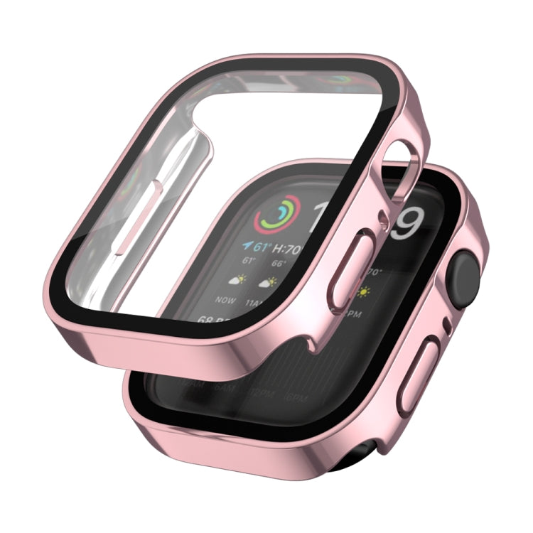 Frerndorf | Life Waterproof 2 in 1 PC Rahmen + Gehärtete Glas Schutzhülle Für Apple Watch Series 6 / 5 / 4 / SE 44mm (Rosa)