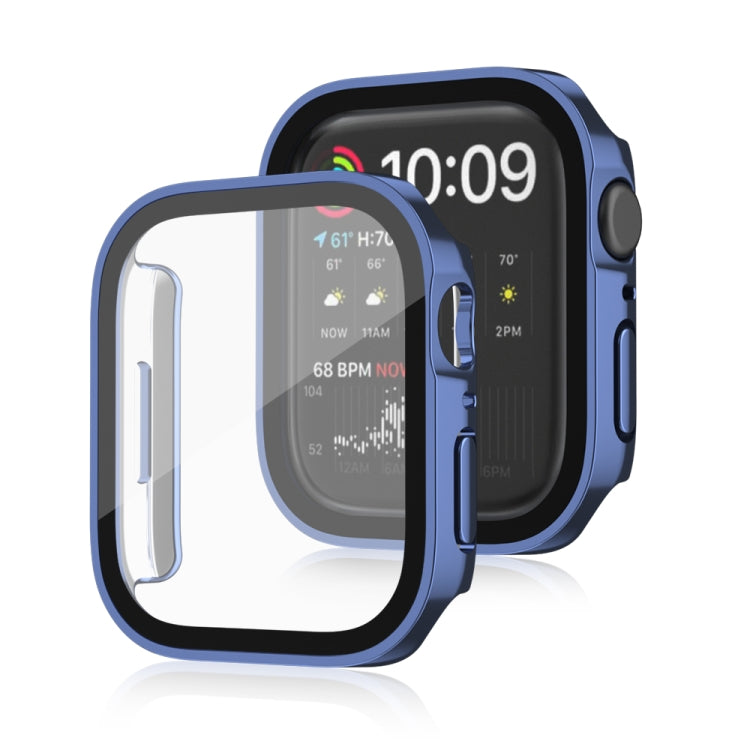 Frerndorf | Life Waterproof 2 in 1 PC Rahmen + Gehärtetes Glas Schutzhülle für Apple Watch Series 6 / 5 / 4 / SE 40mm (Blau)