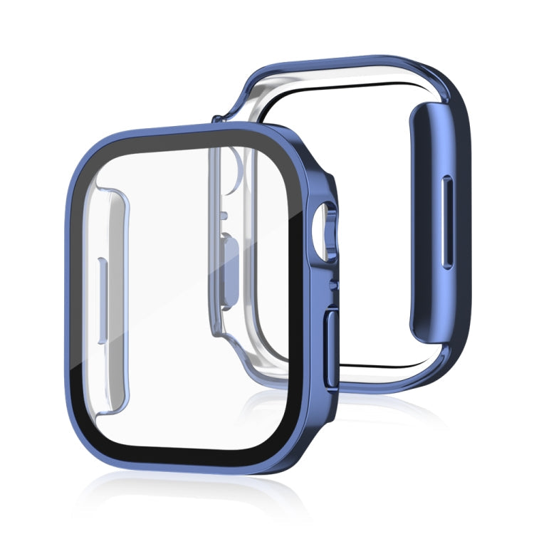 Frerndorf | Life Waterproof 2 in 1 PC Rahmen + Gehärtetes Glas Schutzhülle für Apple Watch Series 6 / 5 / 4 / SE 40mm (Blau)
