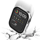 Frerndorf | Life Waterproof 2 in 1 PC Rahmen + Gehärtetes Glas Schutzcase für Apple Watch Series 6 / 5 / 4 / SE 40mm(Silber)
