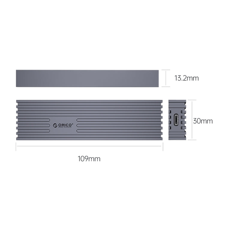 Frendorf | ORICO M232C3-G2-GY 10Gbps M.2 NVMe SSD Gehäuse(Grau)