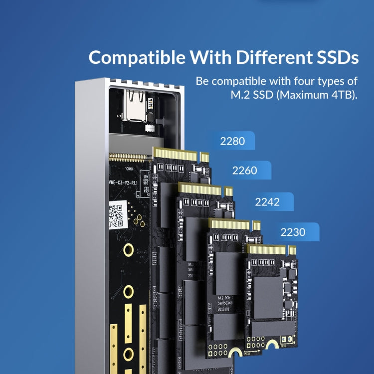 Frendorf | ORICO M233C3-G4-RG USB3.2 20Gbps M.2 NVMe SSD Gehäuse (Gold)