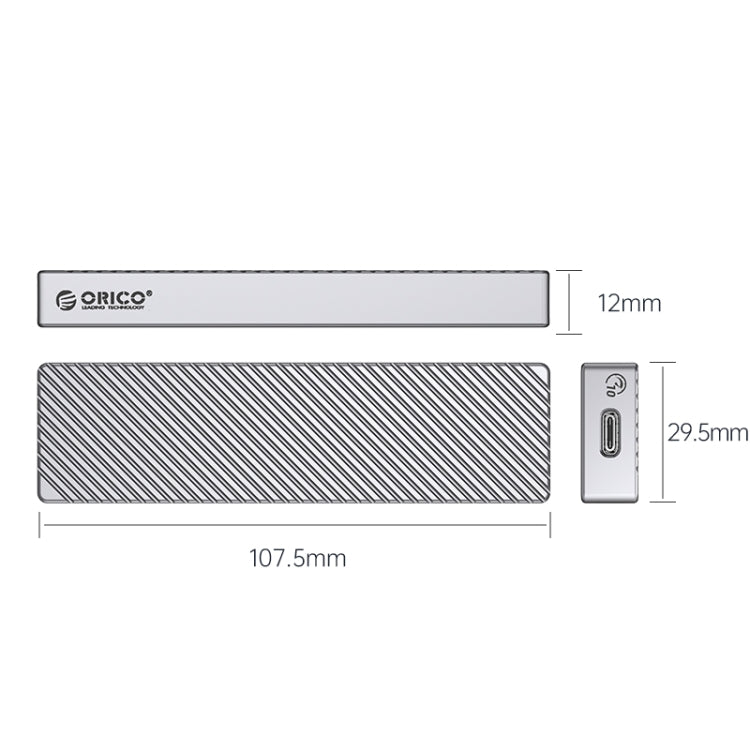 Frendorf | ORICO M212C3-G2-SV 10Gbps M.2 NVMe SSD Gehäuse (Silber)