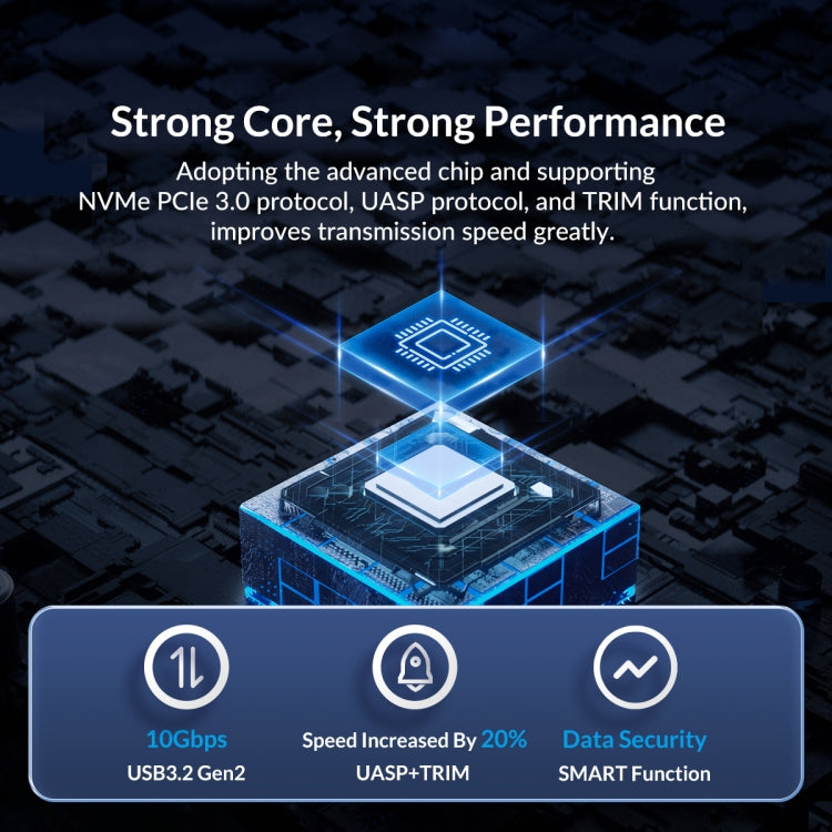 Frendorf | ORICO M212C3-G2-RG 10Gbps M.2 NVMe SSD Gehäuse (Gold)