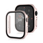 Frerndorf | Life Wasserfest Frosted 2 in 1 PC Rahmen + Gehärtetes Glas Schutzhülle Für Apple Watch Series 6 / 5 / 4 / SE 40mm (Rosa)