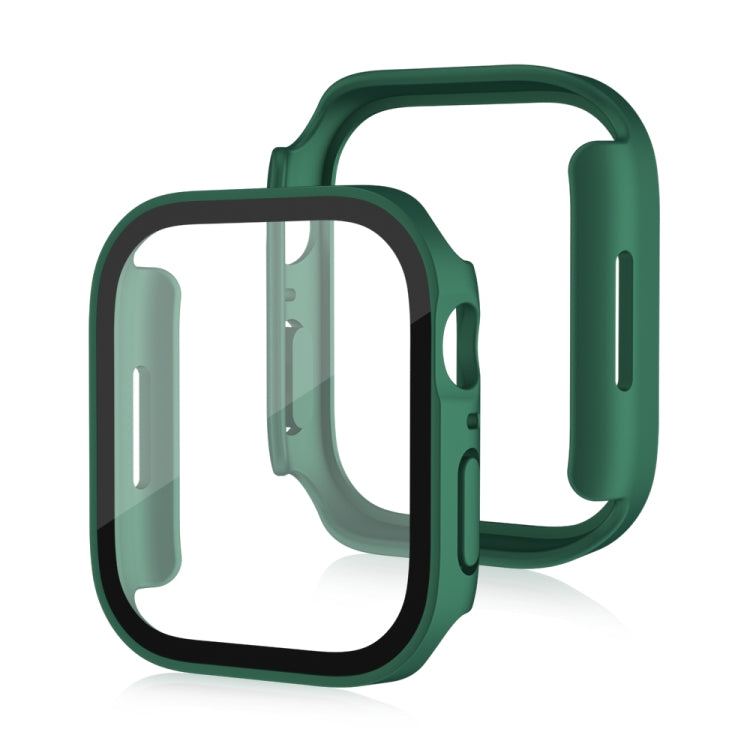 Frerndorf | Life Waterproof Frosted 2 in 1 PC Rahmen + Gehärtetes Glas Schutzhülle für Apple Watch Series 6 / 5 / 4 / SE 40mm (Grün)