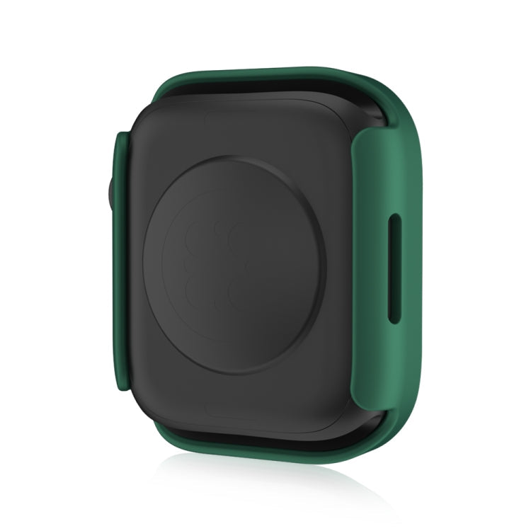 Frerndorf | Life Waterproof Frosted 2 in 1 PC Rahmen + Gehärtetes Glas Schutzhülle für Apple Watch Series 6 / 5 / 4 / SE 40mm (Grün)