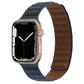 Frerndorf | Magnetisches Zwei-Farben Loop Slim Lederuhrband für Apple Watch Series 9&8&7 41mm / SE 3&SE 2&6&SE&5&4 40mm / 3&2&1 38mm (Indigo Blau)