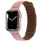 Frerndorf | Magnetisches Zweifarben-Schlankes Lederuhrband für Apple Watch Series 9&8&7 41mm / SE 3&SE 2&6&SE&5&4 40mm / 3&2&1 38mm (Rosa)