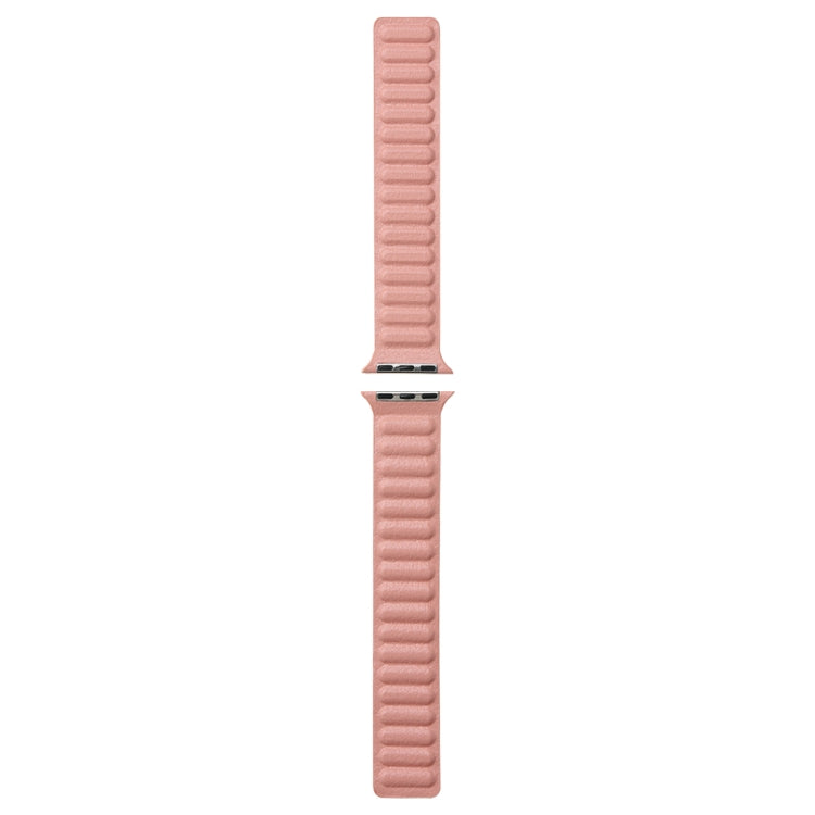 Frerndorf | Magnetisches Zweifarben-Schlankes Lederuhrband für Apple Watch Series 9&8&7 41mm / SE 3&SE 2&6&SE&5&4 40mm / 3&2&1 38mm (Rosa)