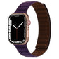 Frerndorf | Magnetisches Zwei-Farben Loop Slim Leder Uhrband für Apple Watch Series 9&8&7 41mm / SE 3&SE 2&6&SE&5&4 40mm / 3&2&1 38mm (Karmesinrot Kirsche)