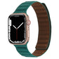 Frerndorf | Magnetisches Zwei-Farben Loop Slim Leder Uhrband Für Apple Watch Series 9&8&7 41mm / SE 3&SE 2&6&SE&5&4 40mm / 3&2&1 38mm (Malachit Grün)