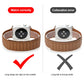Frerndorf | Magnetisches zweifarbiger Schlaufen Slim Leder Uhr Band für Apple Watch Serie 9&8&7 41mm / SE 3&SE 2&6&SE&5&4 40mm / 3&2&1 38mm (Fir Green)