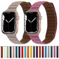 Frerndorf | Magnetisches zweifarbiger Schlaufen Slim Leder Uhr Band für Apple Watch Serie 9&8&7 41mm / SE 3&SE 2&6&SE&5&4 40mm / 3&2&1 38mm (Fir Green)