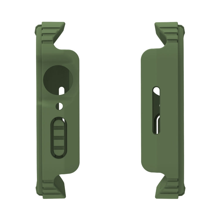 Frendorf | 2 in 1 Bildschirm Schutzglas Folie Schutzhülle für Apple Watch Series 6 / 5 / 4 / SE 44mm (Armee Grün)
