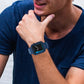 Frendorf | 2 in 1 Bildschirm Gehärtetes Glas Folie Schutzhülle Für Apple Watch Serie 6 / 5 / 4 / SE 40mm (Mitternachtsblau)