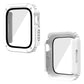 Frendorf | 2 in 1 Bildschirm Gehärtetes Glasfolie Schutzhülle für Apple Watch Series 3 & 2 & 1 38mm (Weiß)