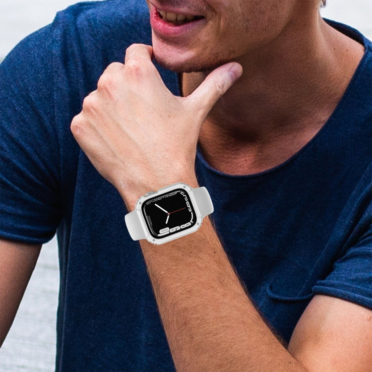 Frendorf | 2 in 1 Bildschirm Gehärtetes Glasfolie Schutzhülle für Apple Watch Series 3 & 2 & 1 38mm (Weiß)