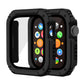 Frendorf | 2 in 1 Bildschirm Panzerglasfolie Schutzhülle Für Apple Watch Series 3 & 2 & 1 38mm (Schwarz)