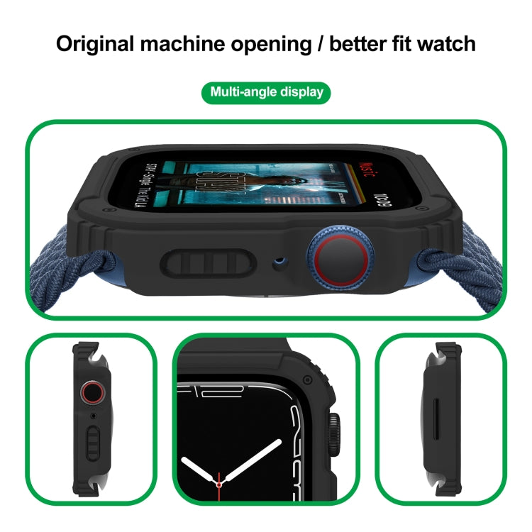 Frendorf | 2 in 1 Bildschirm Panzerglasfolie Schutzhülle Für Apple Watch Series 3 & 2 & 1 38mm (Schwarz)