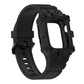 Frerndorf | Integriertes Silikon-Uhrenband für Apple Watch Series 9&8&7 41mm / SE 3&SE 2&6&SE&5&4 40mm / 3&2&1 38mm (Schwarz)