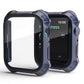 Frendorf | 2 in 1 PC Rahmen + Bildschirm gehärtete Glasfolie Schutzhülle für Apple Watch Series 9 / 8 / 7 41mm (Blau)