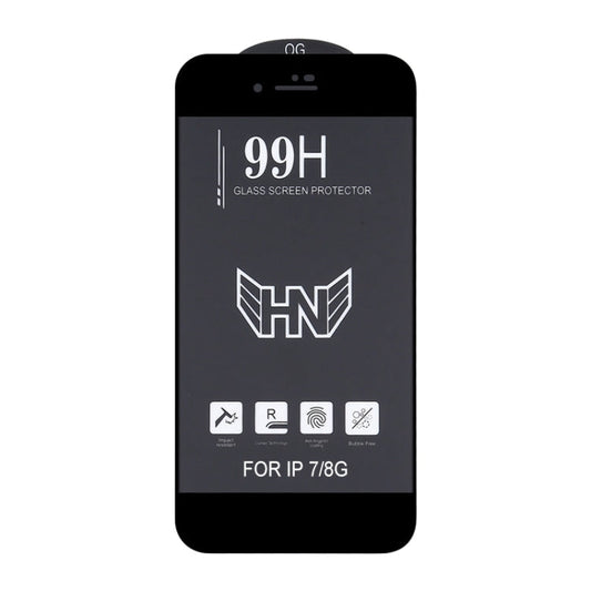 Frendorf | 25 PCS Hoch Aluminium Große Bogen Vollbild Gehärtetes Glas Film für iPhone 8 / 7