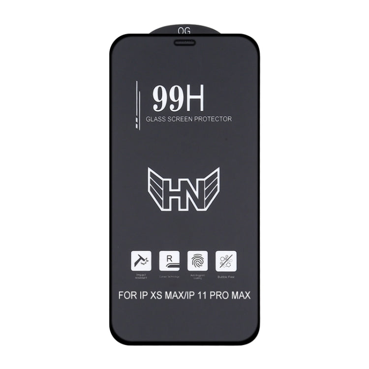 Frendorf | 25 PCS Hoch Aluminium Große Bogen Vollbild Gehärtetes Glas Film Für iPhone 11 Pro Max / XS Max