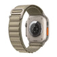 Frerndorf | Nylon Loop Uhrband für Apple Watch 46mm / 49mm / 45mm / 44mm (Olive)