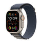 Frerndorf | Nylon Loop-Uhrenarmband für Apple Watch 46mm / 49mm / 45mm / 44mm (Blau)