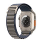Frerndorf | Nylon Loop-Uhrenarmband für Apple Watch 46mm / 49mm / 45mm / 44mm (Blau)