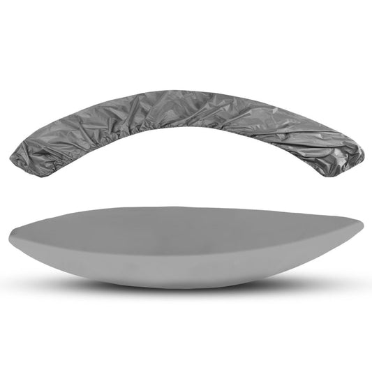 Frendorf | 210D Oxford Stoff Outdoor Wasserdicht Sonnenschutz Kajak Abdeckung, Für: 3.6-4m (Grau)